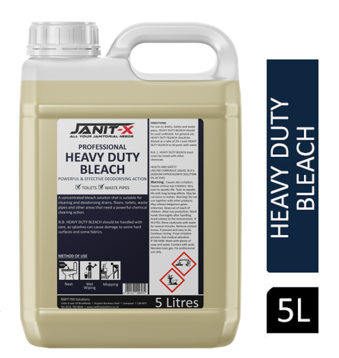 Janit-X Professional Heavy Duty Bleach 5 Litre