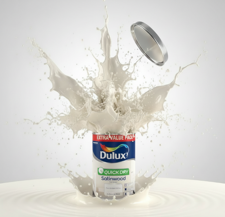 Dulux Retail Quick Dry Satinwood - Pure Brilliant White - 1.25L