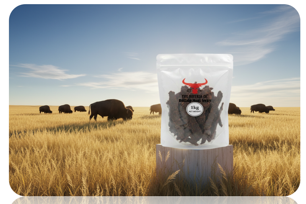 The Buffalo Co. | Buffalo Bulk Dog Treats | Jerky 1 x 1kg