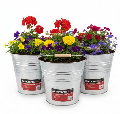 Fixtures Blackspur 12L Galvanised Steel Bucket