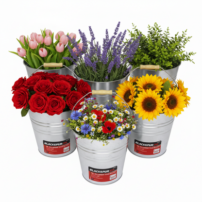 Fixtures Blackspur 10L Galvanised Steel Bucket