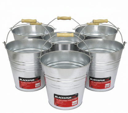 Fixtures Blackspur 10L Galvanised Steel Bucket