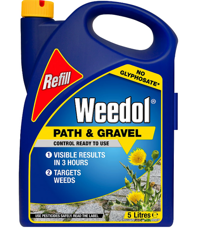 Weedol Path & Gravel | Refill Weed killer | Free from Glyphosate | 1 x 5 Litre