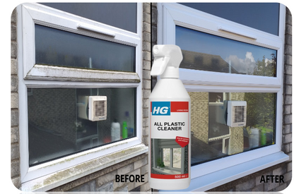 HG All Plastic Cleaner, Multi-Use Interior Cleaning Formula for UPVC 500ml
