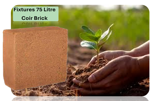 5kg Coir Potting Mix Brick | Expands to 75 Litre of 100% Natural Compost