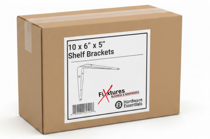 Fixtures London Shelf Brackets | 10 Pack | White | All Sizes