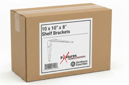 Fixtures London Shelf Brackets | 10 Pack | White | All Sizes
