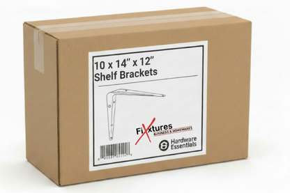 Fixtures London Shelf Brackets | 10 Pack | White | All Sizes