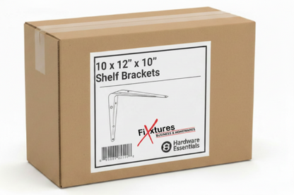 Fixtures London Shelf Brackets | 10 Pack | White | All Sizes