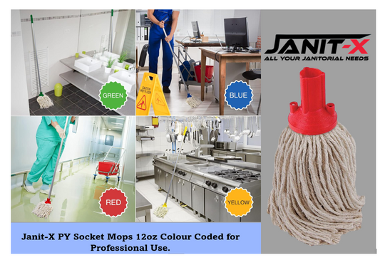 Janit-X PY 250g Socket Mop Head Red {CHSA Approved}
