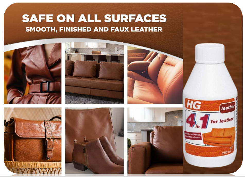 HG 4 in 1 For Leather 250ml Protector & Nourisher