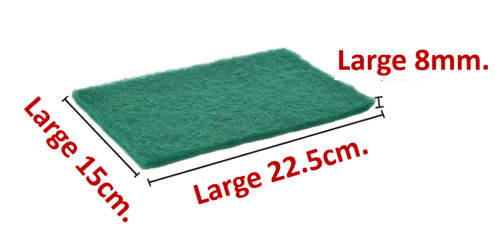 Janit-X Professional Use Large Kitchen Scourer Green 10 Pack