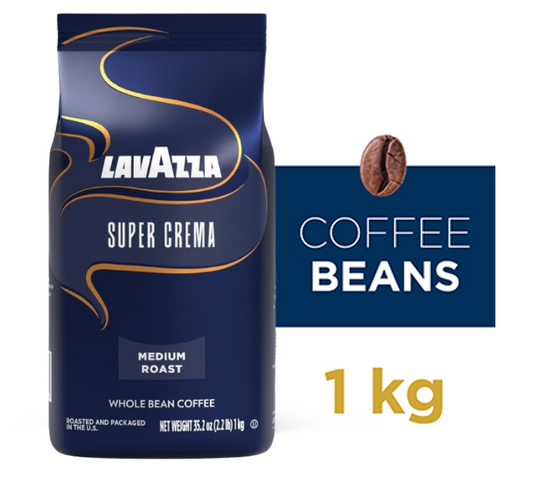 Lavazza Super Crema Coffee Beans 1kg