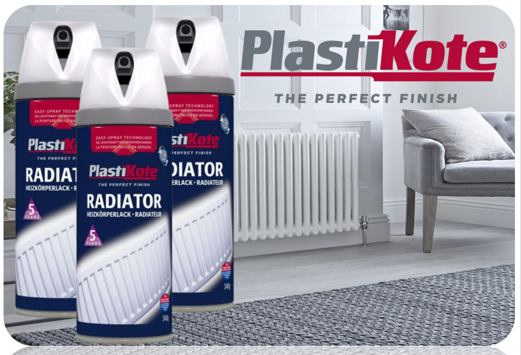 Twist & Spray Radiator Gloss White 400ml | Non Yellowing | Heat Resistant upto 100 Degrees.