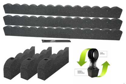 Flexi Curve Scallop Border (Grey)