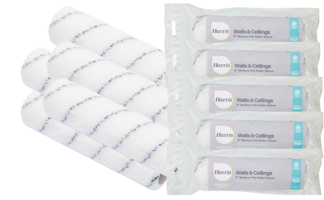 Harris Seriously Good Medium Pile Walls and Ceilings Replacement Roller Sleeve 9inch