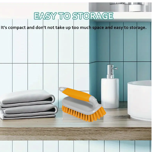 Brights Hand held Scrubbing Brush | Carpets Clothing Outdoor Furniture Car Wheels| Assorted Colours