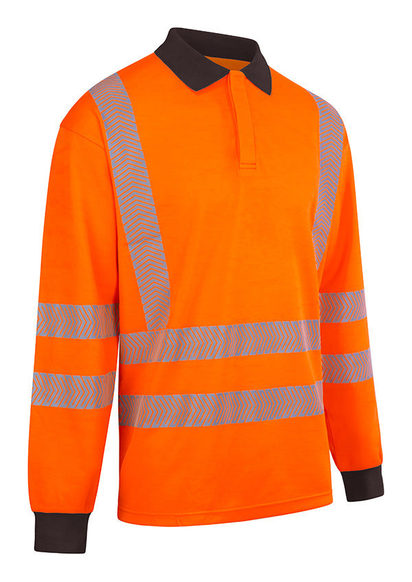 High Visibility Arc Flash Polo Shirt Orange  ALL SIZES