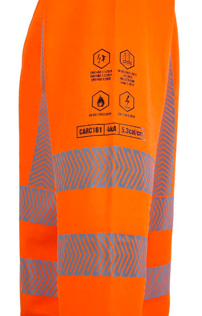 High Visibility Arc Flash Polo Shirt Orange  ALL SIZES