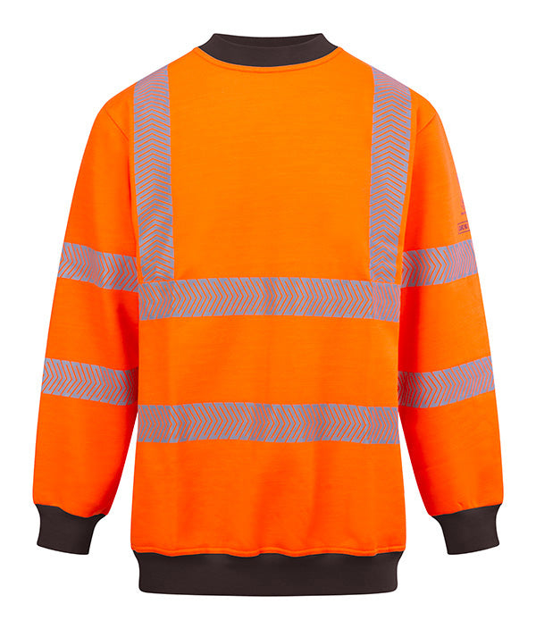High Visibility Arc Flash Sweatshirt Orange ALL SIZES
