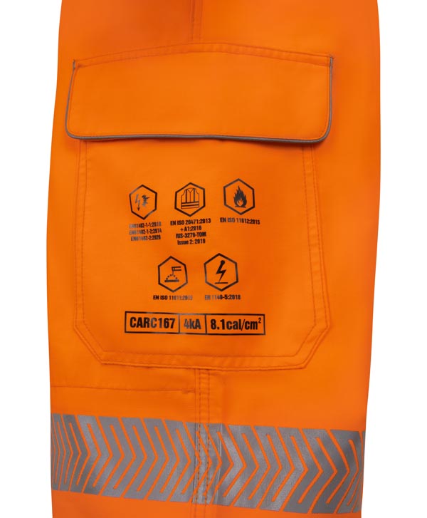 High Visibility Arc Flash Coverall Orange ALL SIZES