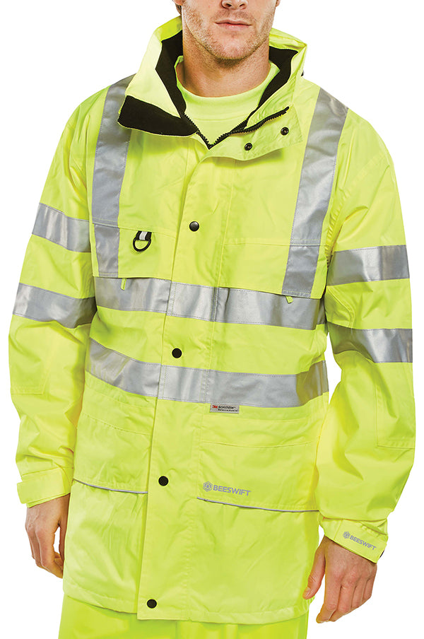 Beeswift Carnoustie Hi-Vis Jacket - {ALL COLOURS / SIZES}