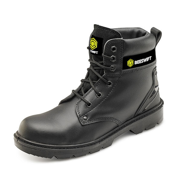 Beeswift Footwear Black Eyelet Boots ALL SIZES