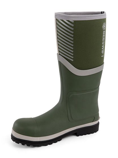 Neo Force Neoprene Full Safety Wellington Green Sz ALL SIZES