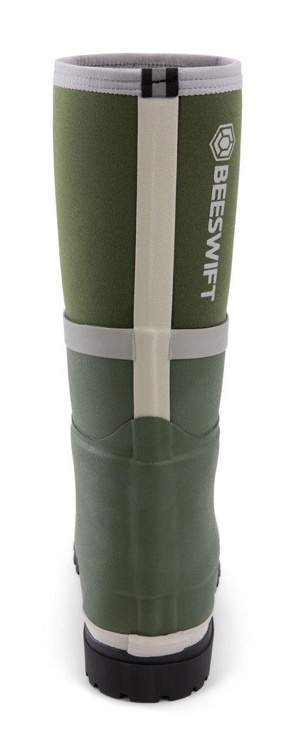 Neo Force Neoprene Full Safety Wellington Green Sz ALL SIZES