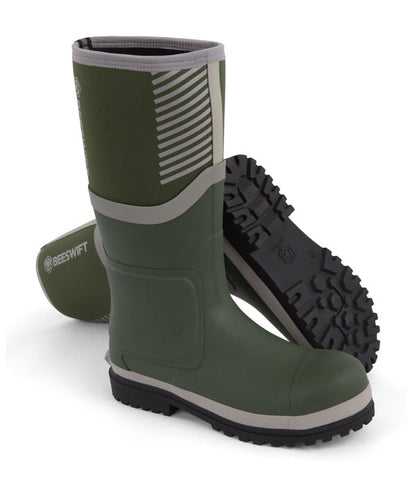 Neo Force Neoprene Full Safety Wellington Green Sz ALL SIZES