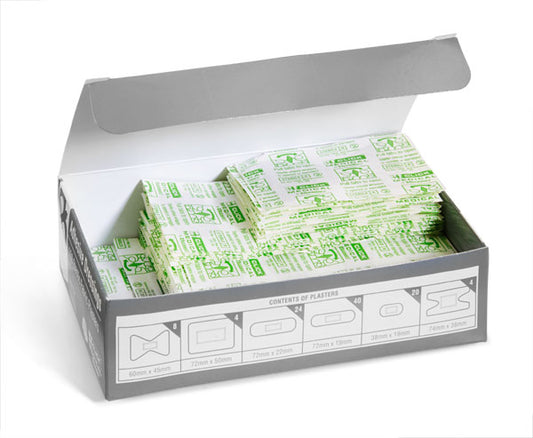 Click Medical Plasters Fabric Assorted Box of 100