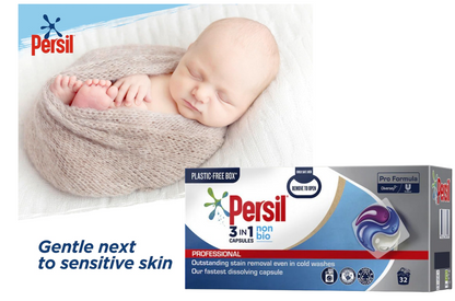 Persil Professional Formula 3in1 Non-Bio Fast Dissolve Capsules 32's