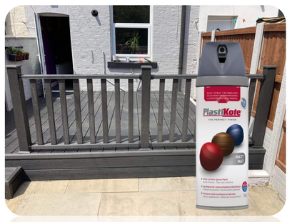 Plasti-Kote Premium Spray Paint | Multi Surface | Matt Grey | 400ml