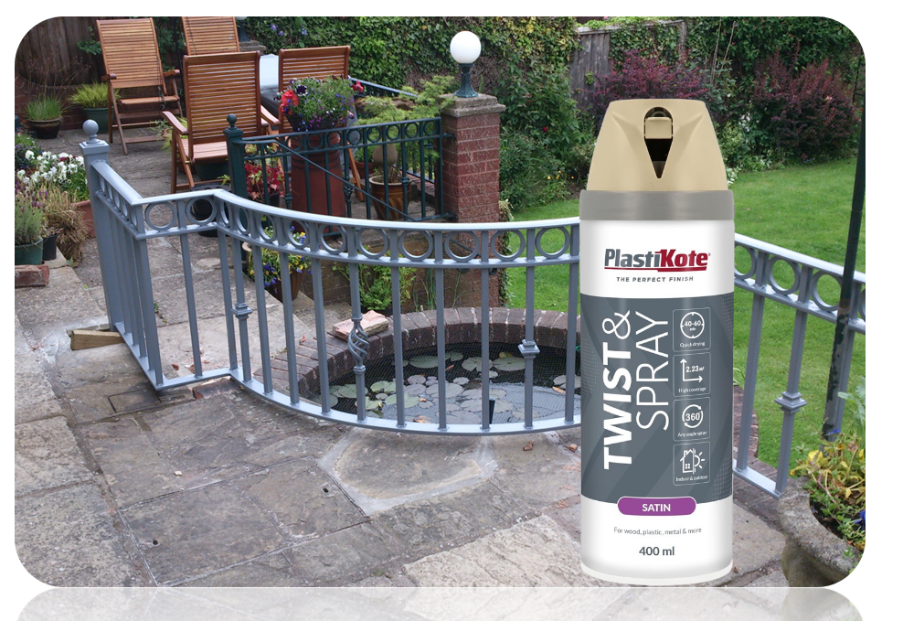 Plasti-Kote 22123 400Ml Premium Spray Paint Satin - Warm Grey