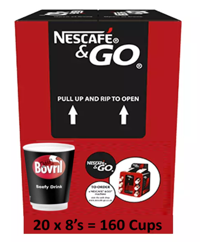 Kenco Bovril Beefy Drink 12oz On The Go (8-160 Cups)