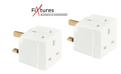 Status 3 Way Fused Plug Adapter White, Multi-Plug.