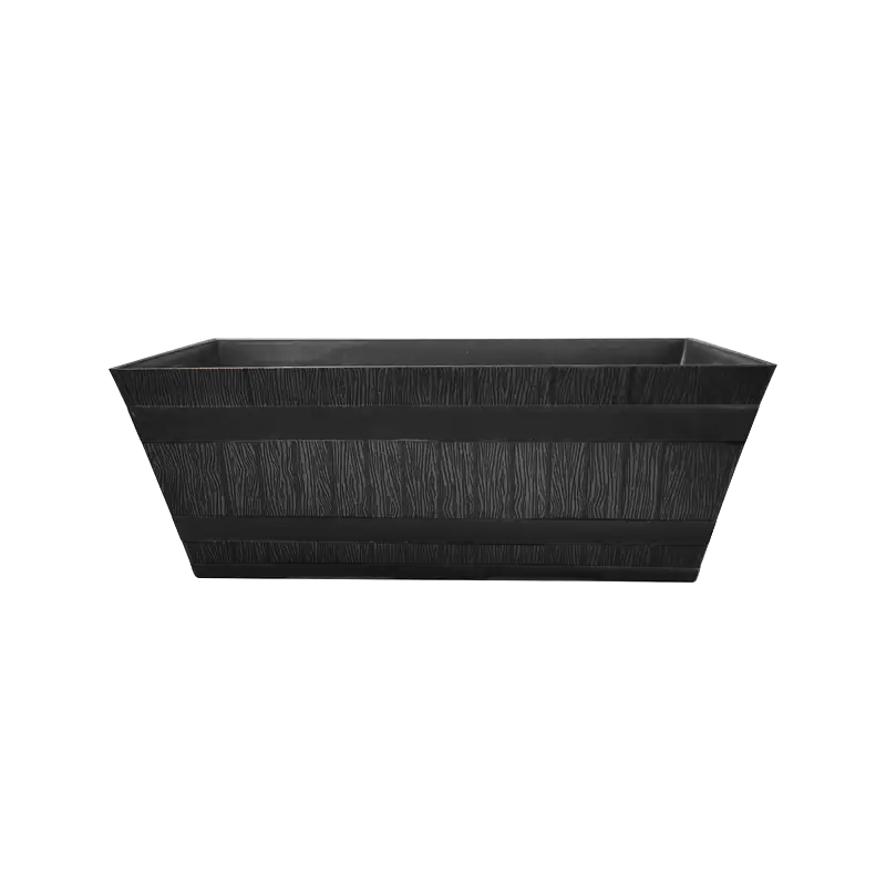 Fixtures Barrel Design Grey Trough 50.8cm x 25.4cm x 19cm