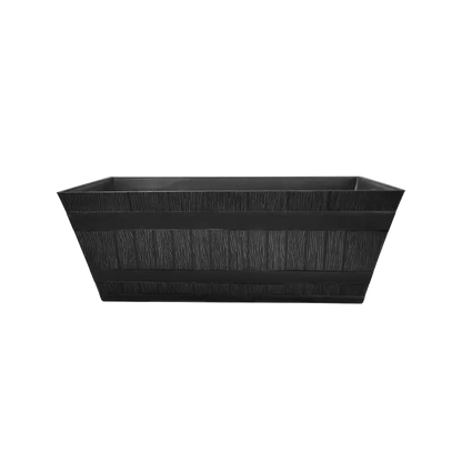 Fixtures Barrel Design Grey Trough 50.8cm x 25.4cm x 19cm