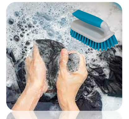 Brights Hand held Scrubbing Brush | Carpets Clothing Outdoor Furniture Car Wheels| Assorted Colours