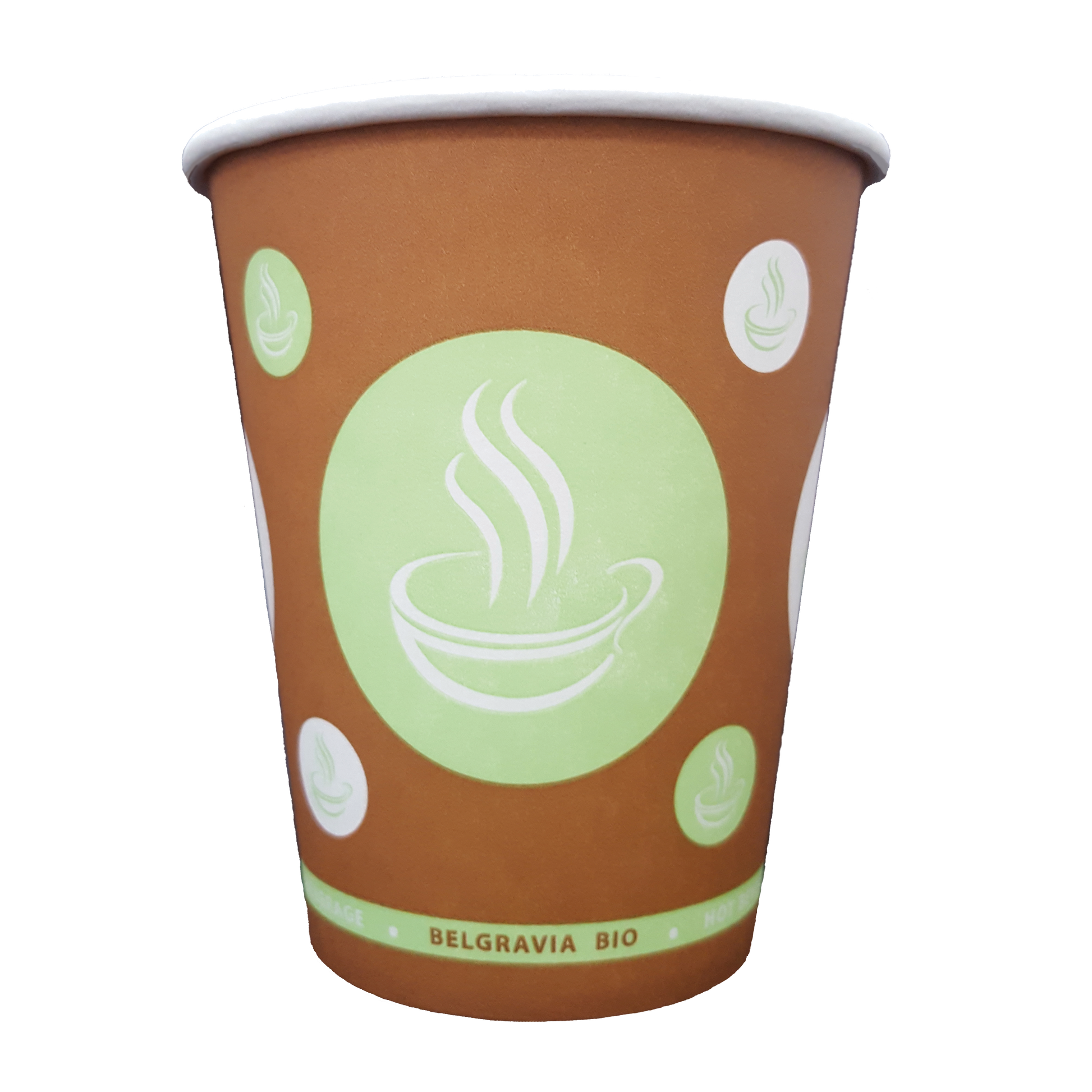 10oz Belgravia Biodegradable & Compostable  Single Walled Paper Cups - NWT FM SOLUTIONS