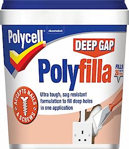 Polycell 20207 Ready Mixed Tub Deep Gap Polyfilla, 1 L - White