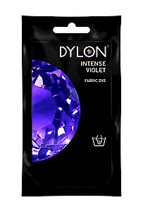 Dylon Hand Fabric Dye Sachet For Clothes And Soft Furnishings 50g €“ Intense Violet