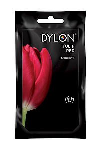 Dylon Hand Fabric Dye Sachet For Clothes And Soft Furnishings 50g - Tulip Red