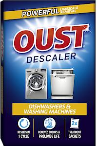 Oust Dishwasher & Washing Machine Descaler - 2 X 75G Sachets