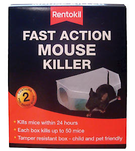 Rlpsf135 Rentokil Fast Action Mouse Killer, Multicolored, 2 Pieces