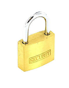 Brass padlock 25mm