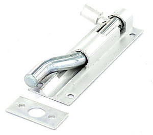 Sec Neck Doorbolt Chr 75Mm S1557