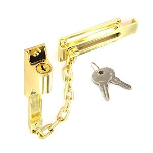 Brass Plated Locking Door Chain