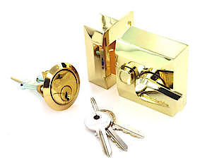 Sec Dbl Lck N/Latch Nrw Pb S1731*