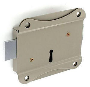 Securit Sec 100Mm Press Lock Grey S1846, Silver